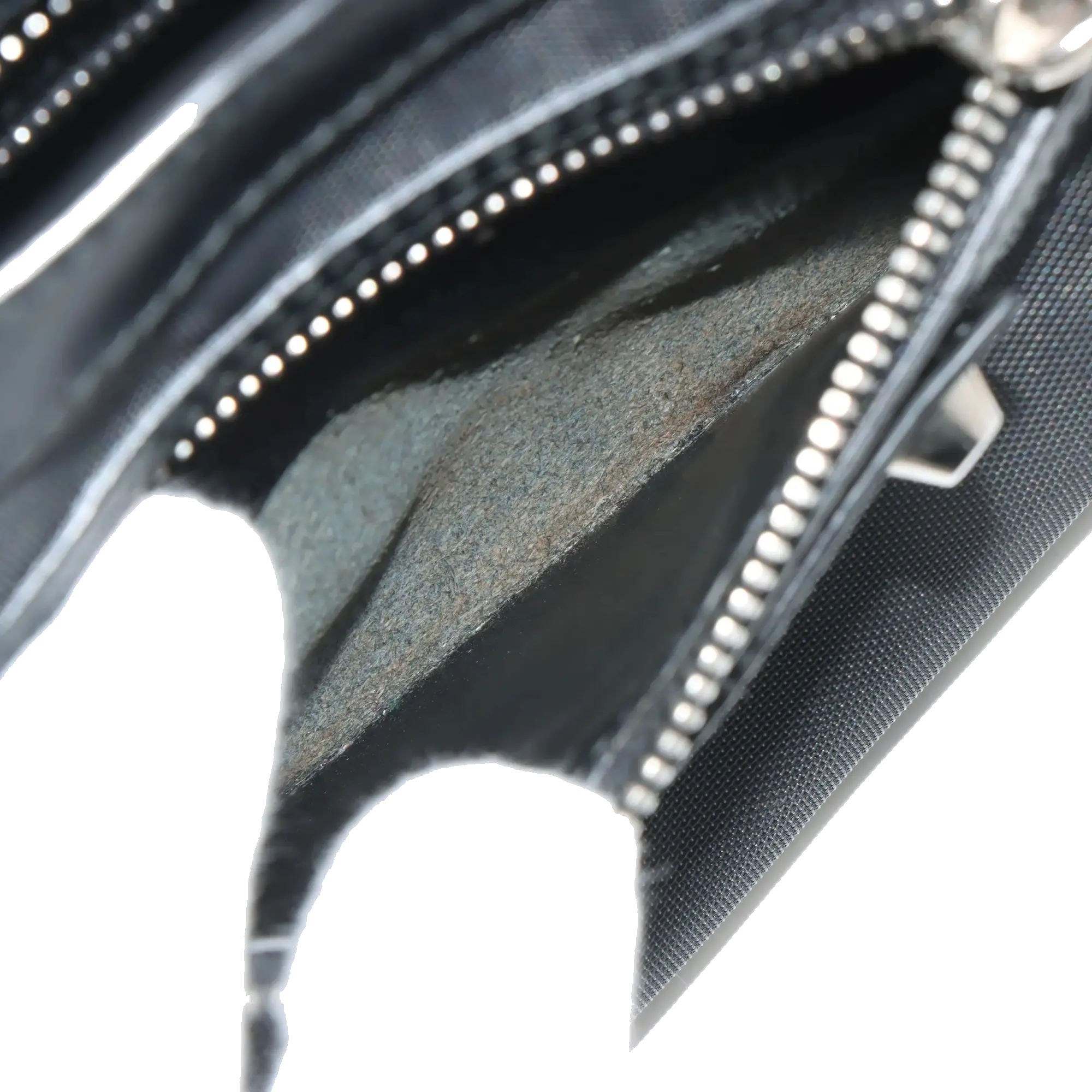 Pre-Loved Classic City Handbag Canvas Plain Mini with Silver Hardware, Black