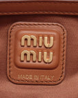 Pre-Loved Bowling Bag Handbag Leather with Gold Hardware, Brown