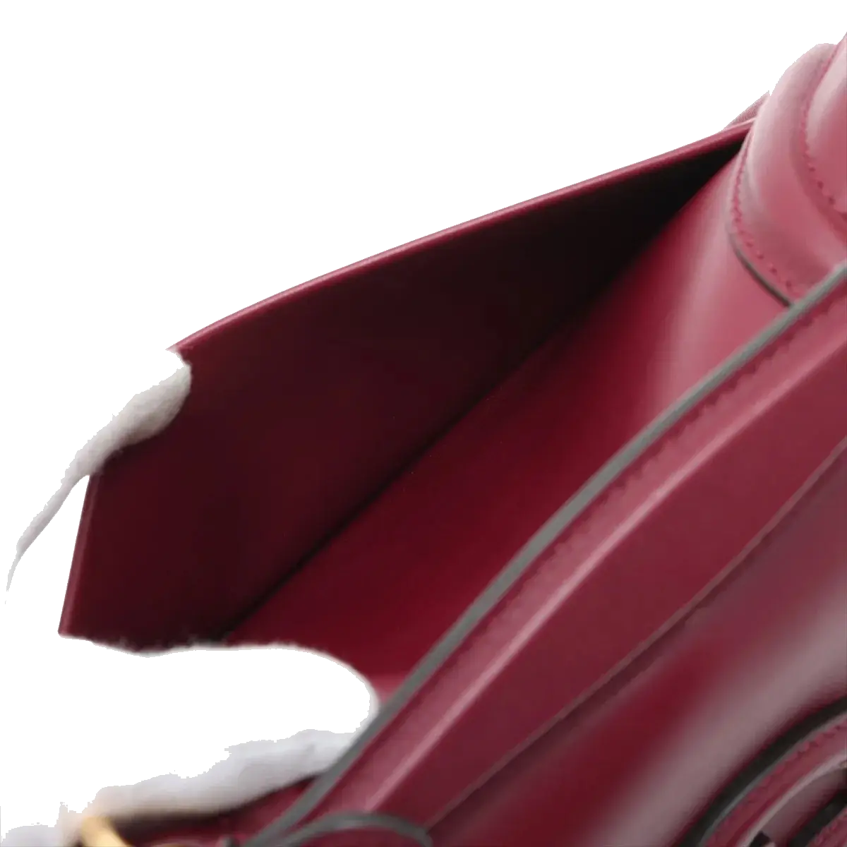 Pre-Loved Blondie Shoulder Bag Leather Mini with Gold Hardware, Burgundy