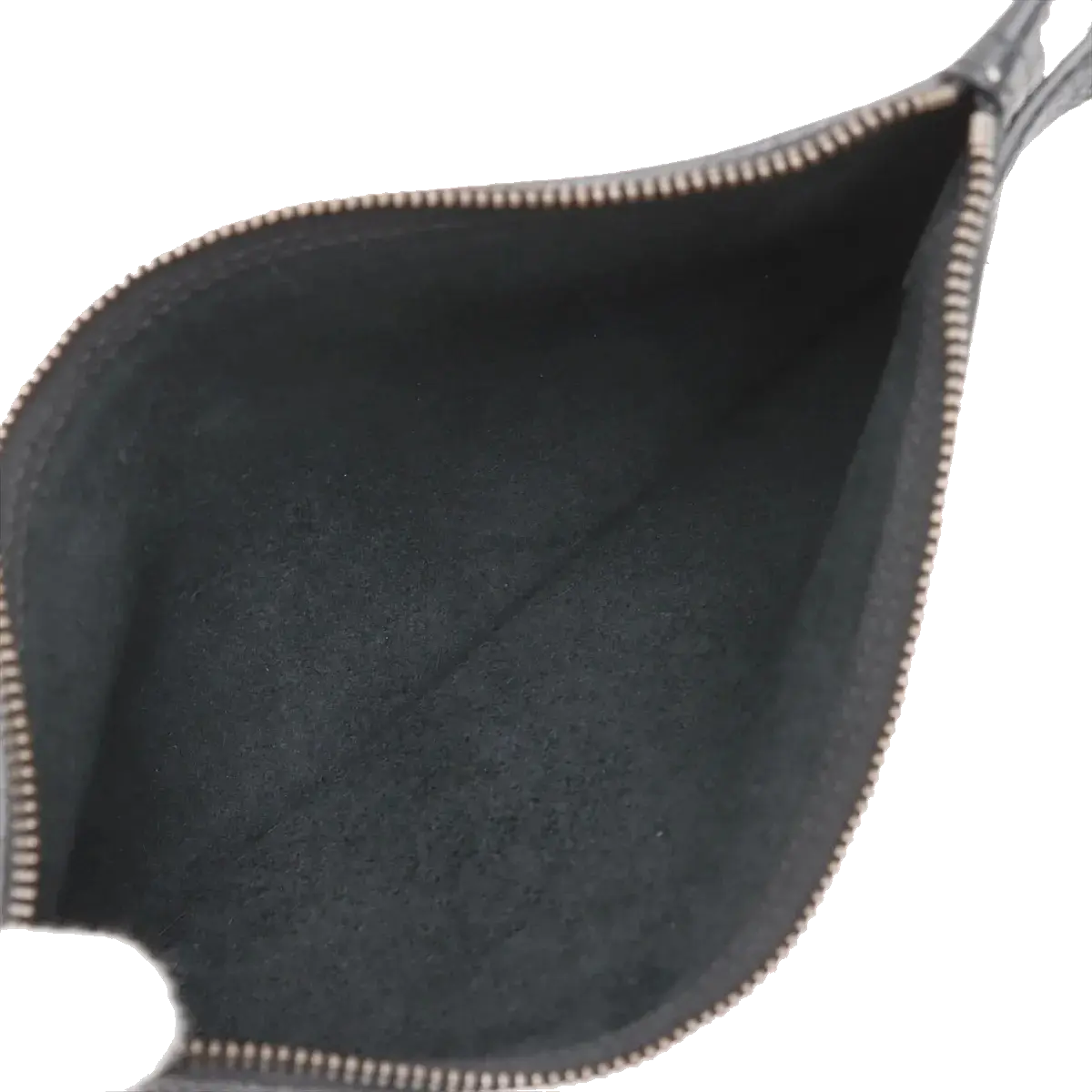 Pre-Loved Logo Print Drawstring Backpack Leather Medium with Black Hardware, Black