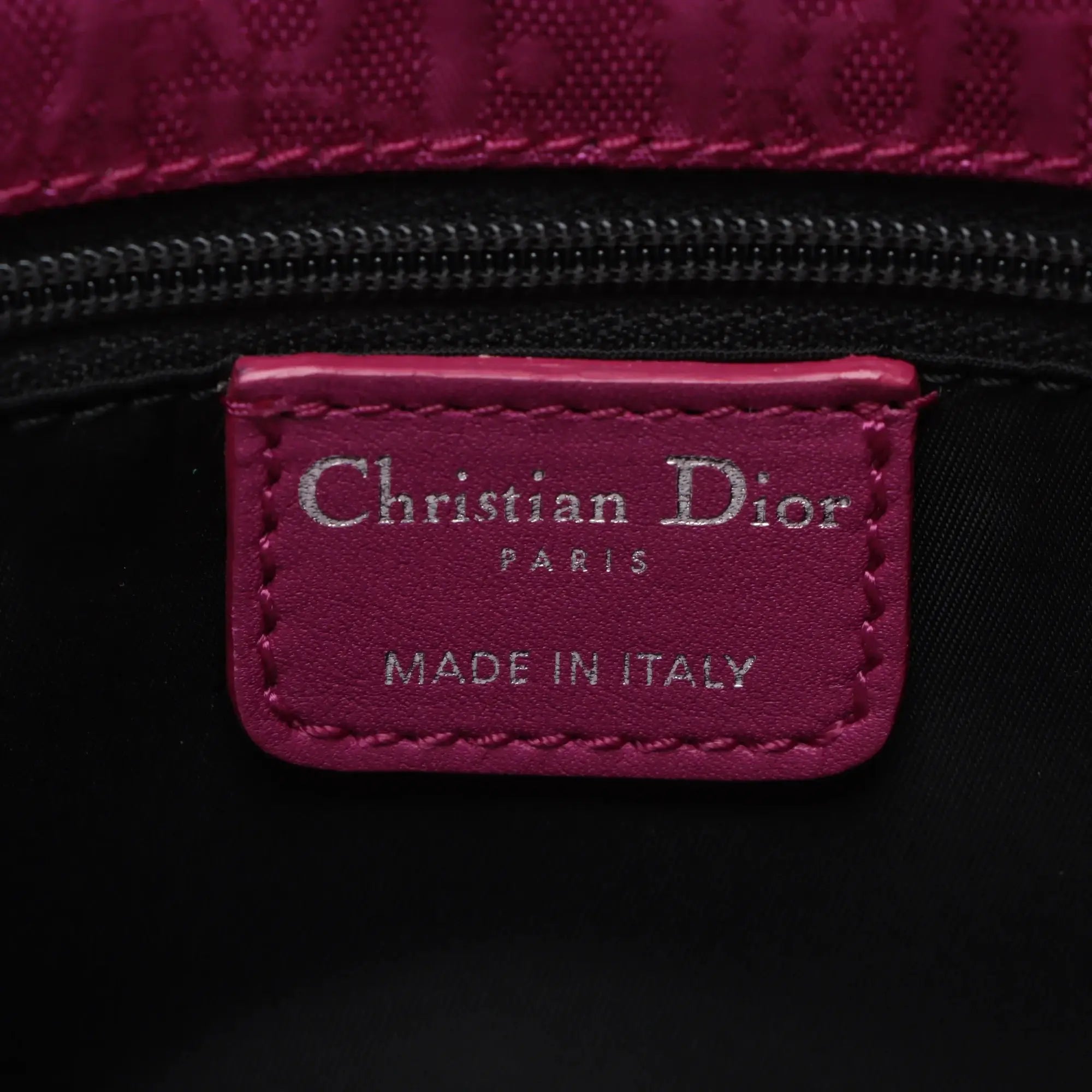 Pre-Loved Diorissimo Tote Oblique Coated Canvas with Silver Hardware, Magenta