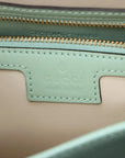 Pre-Loved Jackie Shoulder Bag Leather Small with Gold Hardware, Mint Green