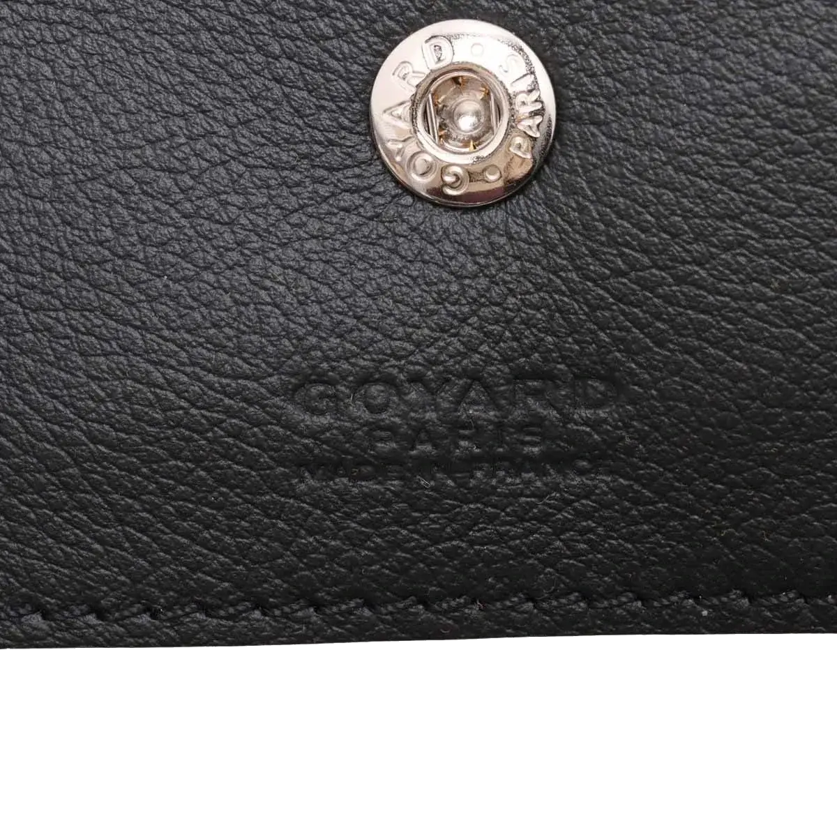 Pre-Loved Saint Louis Tote Goyardine Chevron Coated Canvas GM with Silver Hardware, Black/Brown
