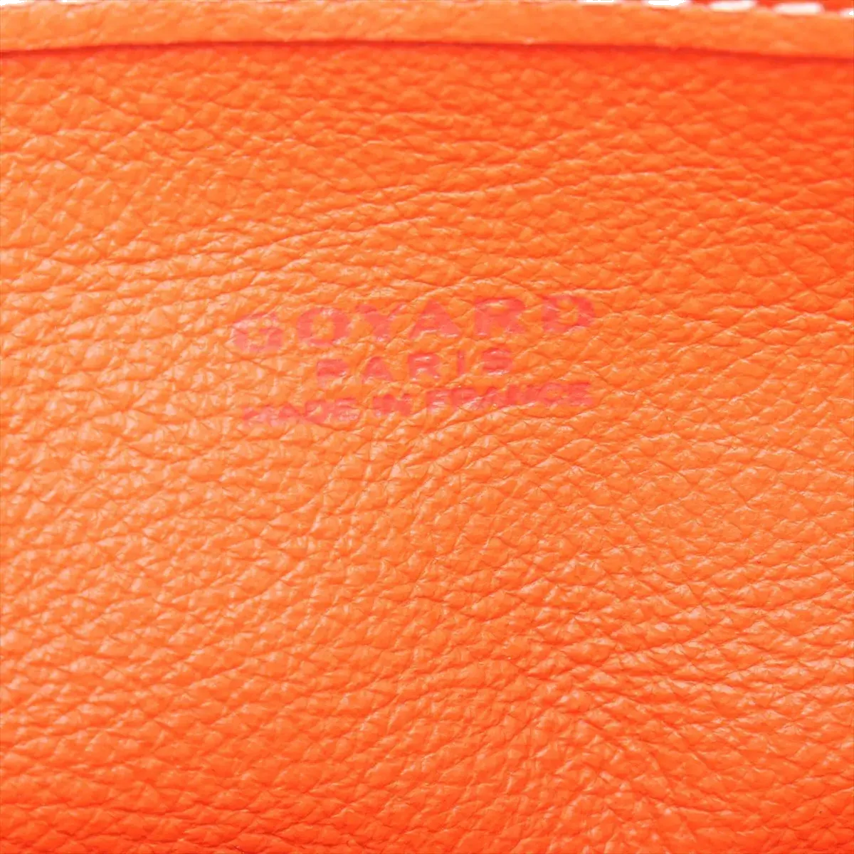 Pre-Loved Anjou Tote Goyardine Coated Canvas Mini with Silver Hardware, Orange
