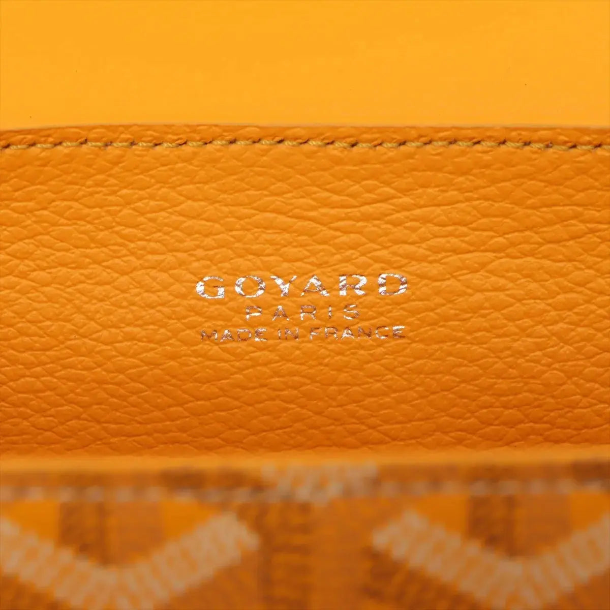 Pre-Loved Saïgon Handbag Goyardine Coated Canvas Mini with Silver Hardware, Yellow