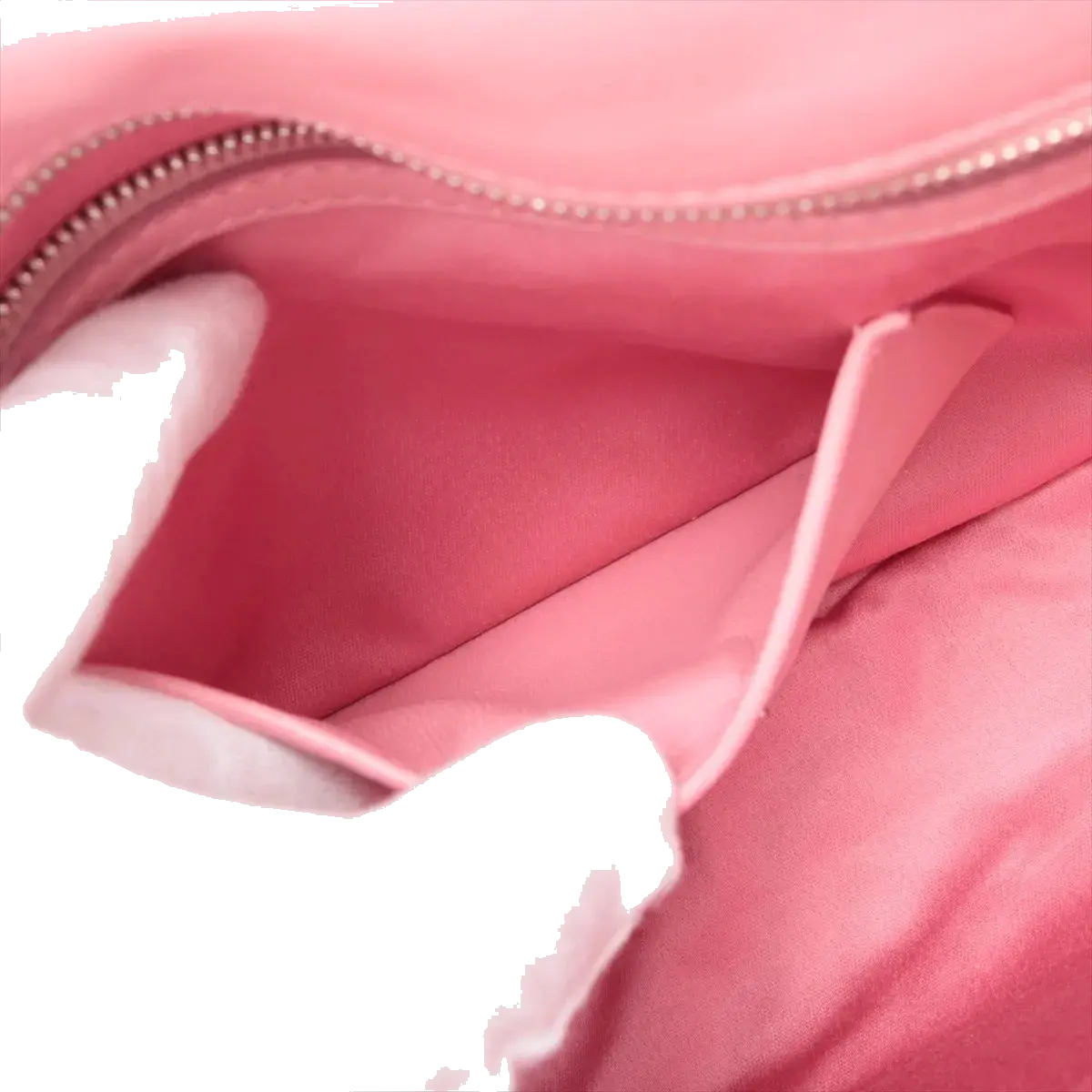 Pre-Loved Matelassé Crystal Cloquè Shoulder Bag Quilted Leather with Silver Hardware, Pink