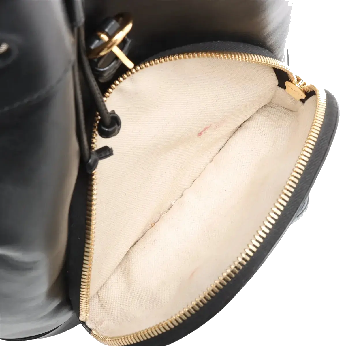 Pre-Loved Horsebit 1955 Backpack Leather with Gold Hardware, Black