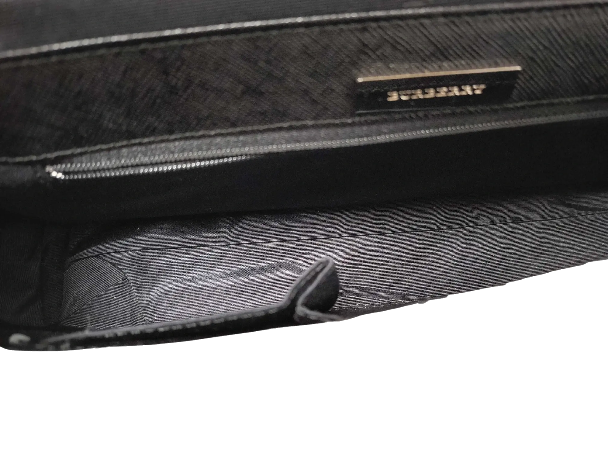 Pre-Loved Shoulder Bag Nova Check Coated Canvas with Silver Hardware, Beige and Black