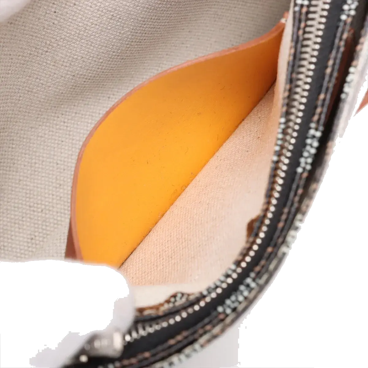Pre-Loved Plumet Crossbody Bag Goyardine Chevron Coated Canvas with Silver Hardware, Black and Tan