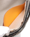Pre-Loved Plumet Crossbody Bag Goyardine Chevron Coated Canvas with Silver Hardware, Black and Tan