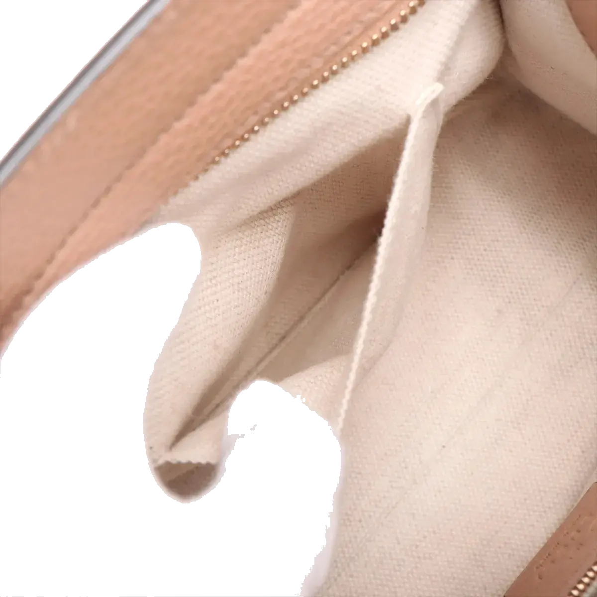 Pre-Loved Soho Tote Leather Small with Gold Hardware, Beige