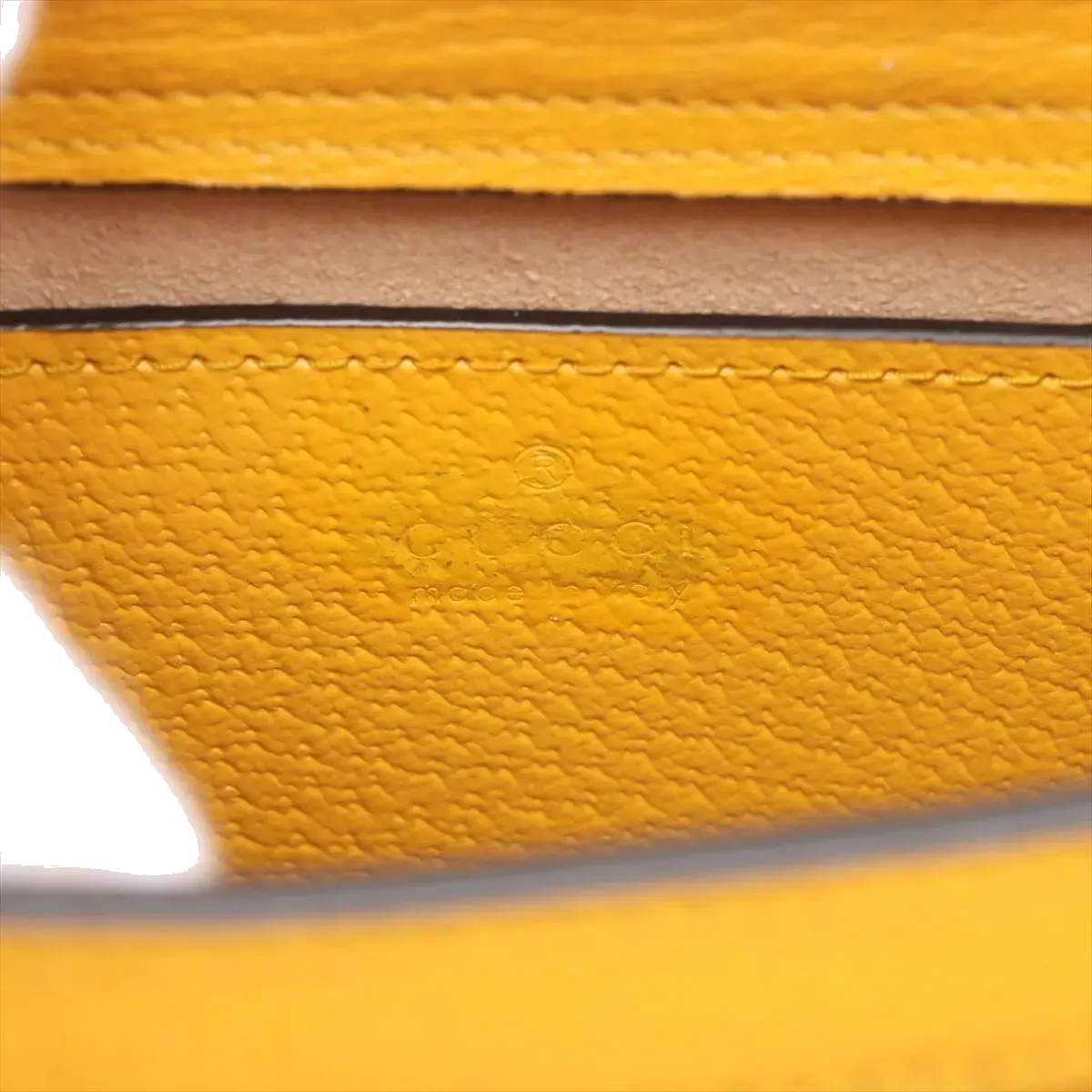 Pre-Loved Diana Bamboo Tote Leather Mini with Gold Hardware, Yellow
