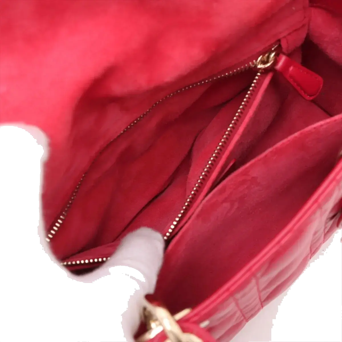 Pre-Loved Lady Dior Handbag Cannage Leather Medium with Gold Hardware, Pink