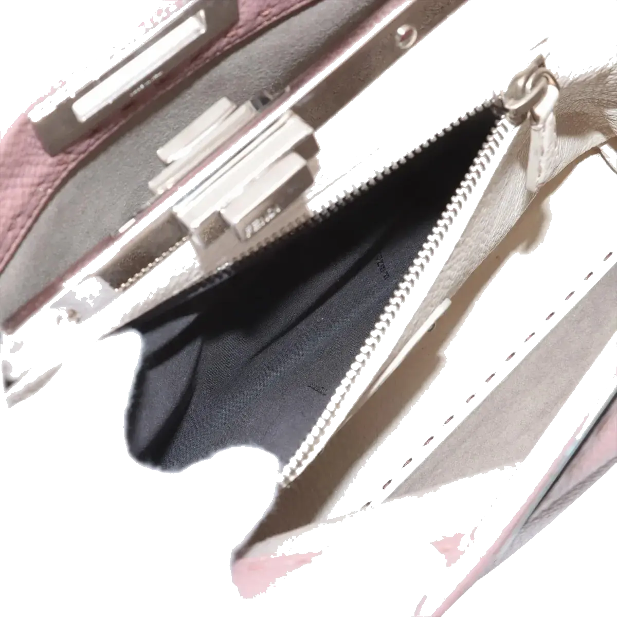 Pre-Loved Peekaboo Handbag Leather with Silver Hardware, Pink