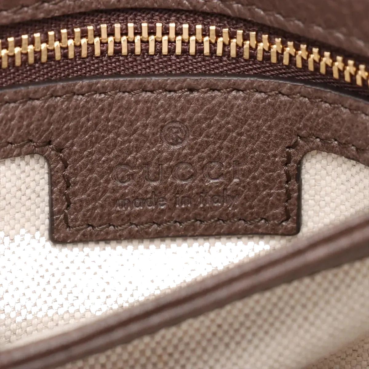 Pre-Loved Blondie Shoulder Bag GG Supreme Coated Canvas with Gold Hardware, Beige/Ebony