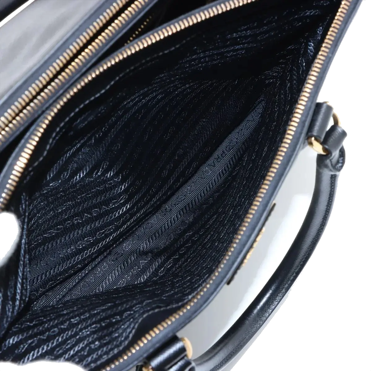Pre-Loved Galleria Double Zip Tote Leather Medium with Gold Hardware, Black