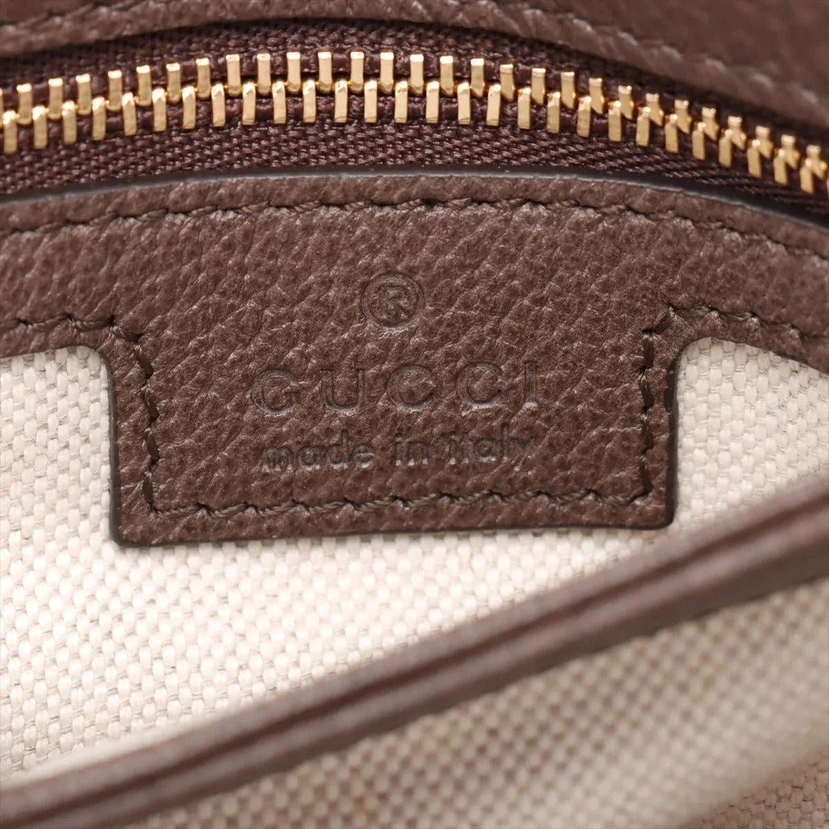 Pre-Loved Blondie Shoulder Bag GG Supreme Coated Canvas with Gold Hardware, Beige/Ebony