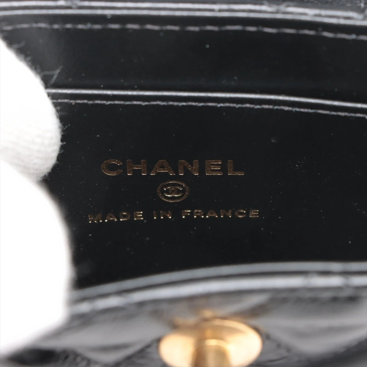 Pre-Loved Kelly Shopping Bag Handbag Quilted Leather Nano with Aged Gold Hardware, Black