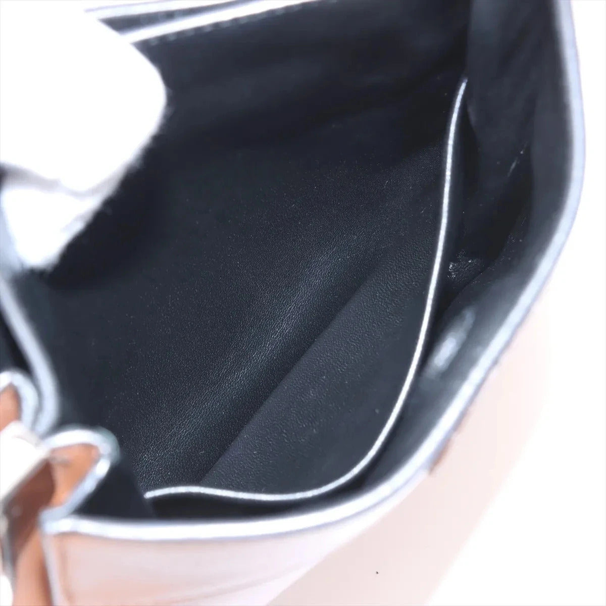 Pre-Loved Margit Handbag Leather Small with Silver Hardware, Brown