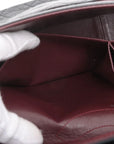 Pre-Loved 2.55 Reissue Double Flap Shoulder Bag Quilted Leather 227 with Aged Silver Hardware, Black