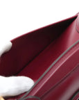 Pre-Loved Blondie Shoulder Bag Leather Mini with Gold Hardware, Burgundy