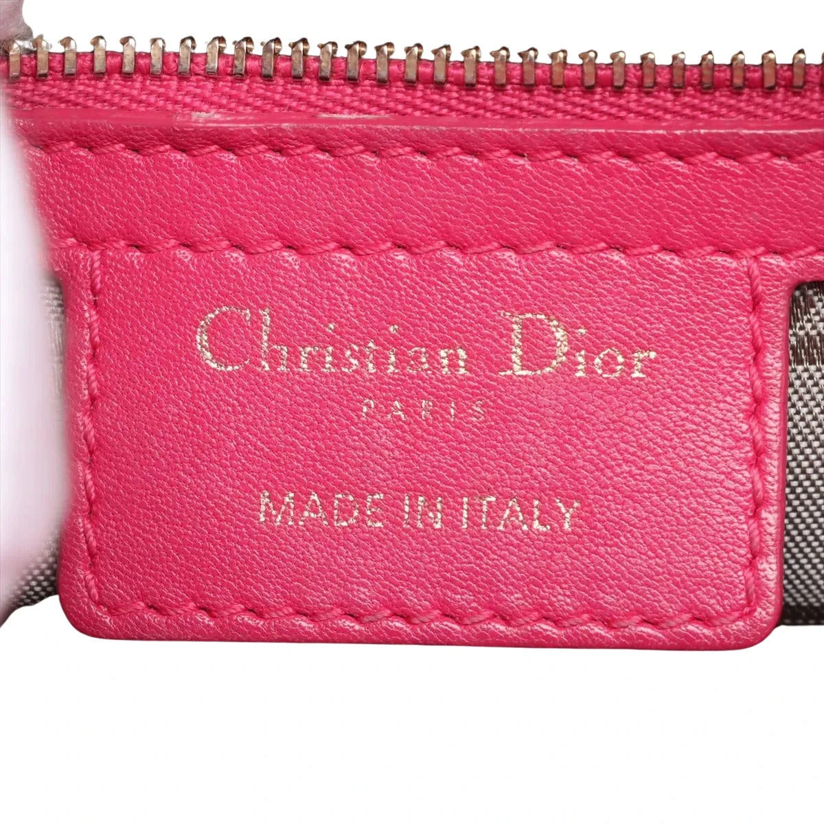 Pre-Loved Lady Dior Handbag Cannage Leather Large with Gold Hardware, Pink