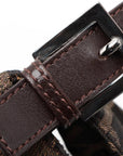 Pre-Loved Mamma Baguette Shoulder Bag Zucca Coated Canvas with Silver Hardware, Brown/Tobacco