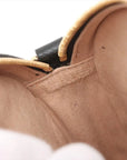 Pre-Loved Ophidia Round Mini Crossbody Bag Leather Mini with Gold Hardware, Black