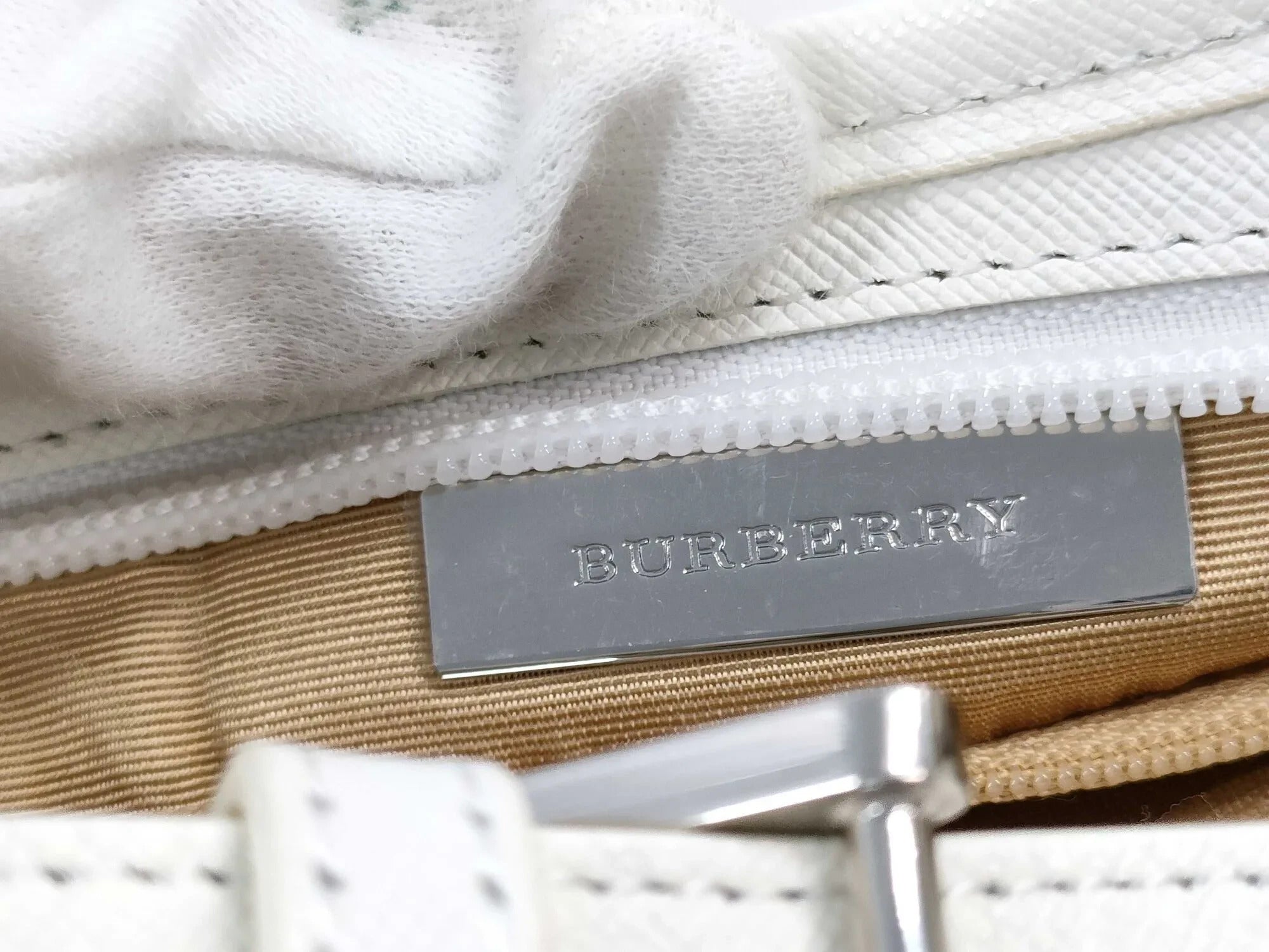 Pre-Loved Nova Check Hobo Shoulder Bag Nova Check Coated Canvas Small with Silver Hardware, Beige Multicolor