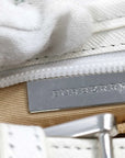 Pre-Loved Nova Check Hobo Shoulder Bag Nova Check Coated Canvas Small with Silver Hardware, Beige Multicolor