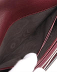 Pre-Loved Dionysus Chain Wallet Crossbody Bag Leather Mini with Aged Silver Hardware, Burgundy