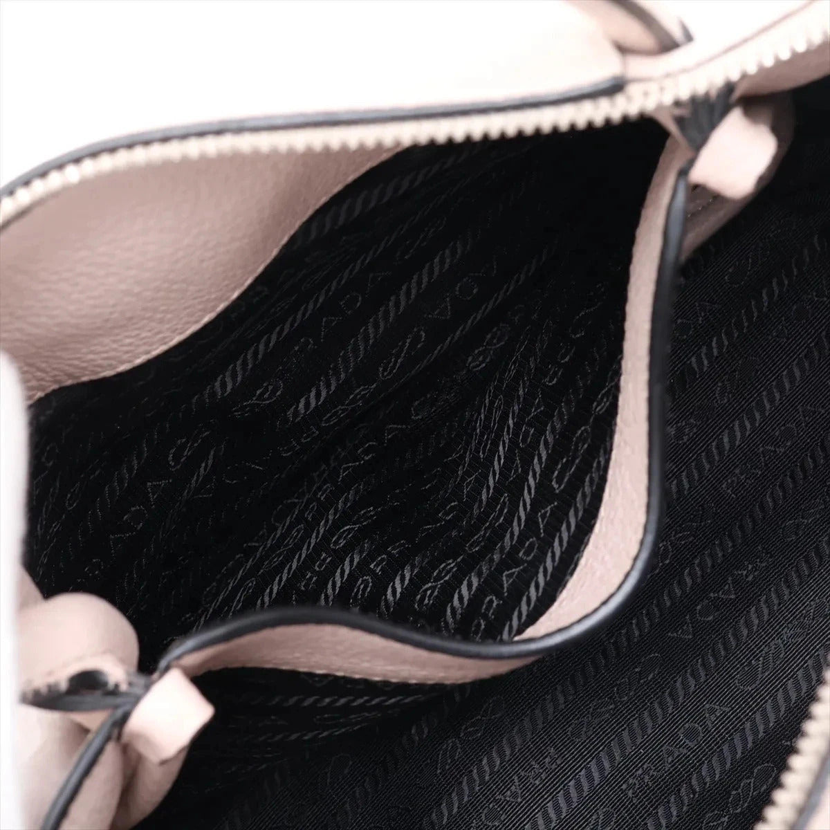 Pre-Loved Vitello Daino Two-Way Tote Handbag Leather with Silver Hardware, Light Pink