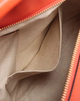 Pre-Loved Puzzle Handbag Colorblock Leather Medium with Gold Hardware, Orange