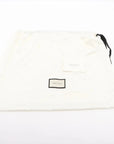Pre-Loved Ophidia Shoulder Bag Suede Small with Gold Hardware, Navy Blue