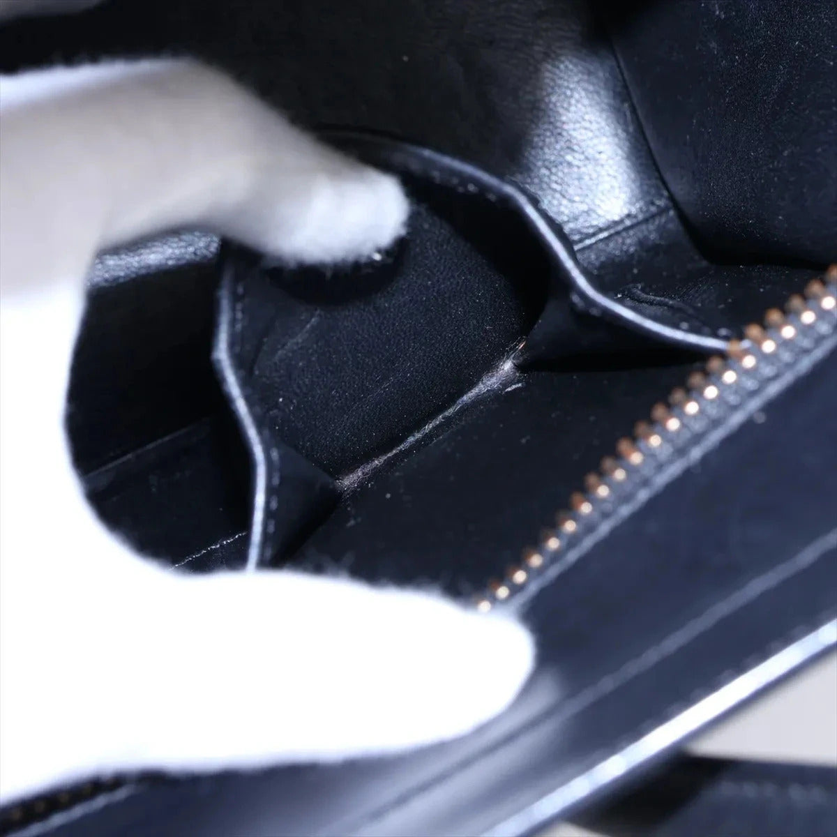 Pre-Loved Luggage Tote Leather Micro with Gold Hardware, Tricolor