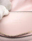 Pre-Loved Boston Bag Handbag Guccissima Leather Mini with Gold Hardware, Light Pink