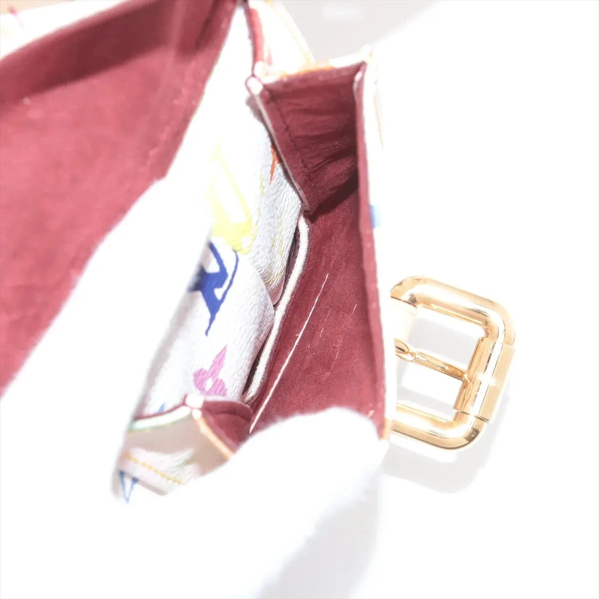 Pre-Loved Petit Noé Shoulder Bag Monogram Multicolore Coated Canvas Petit with Gold Hardware, White Multicolor