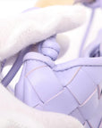 Pre-Loved Sardine Crossbody Bag Intrecciato Leather Mini with Gold Hardware, Lilac