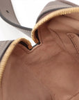 Pre-Loved Ophidia Belt Bag Monogram Coated Canvas Small with Gold Hardware, Beige Ebony