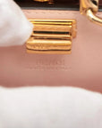Pre-Loved Peekaboo Handbag Leather Micro with Gold Hardware, Pink