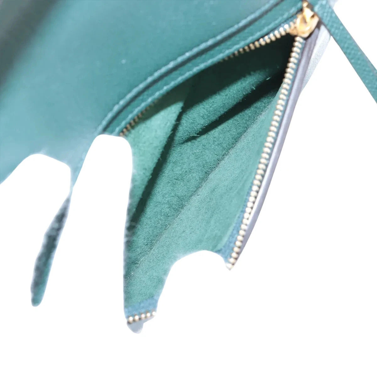 Pre-Loved Belt Bag Handbag Leather Micro with Gold Hardware, Green
