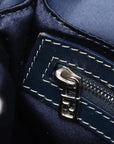 Pre-Loved Mamma Baguette Shoulder Bag Sequined with Silver Hardware, Silver