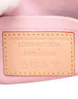 Pre-Loved Pochette Accessoires Cherry Blossom Pochette Monogram Coated Canvas with Gold Hardware, Brown