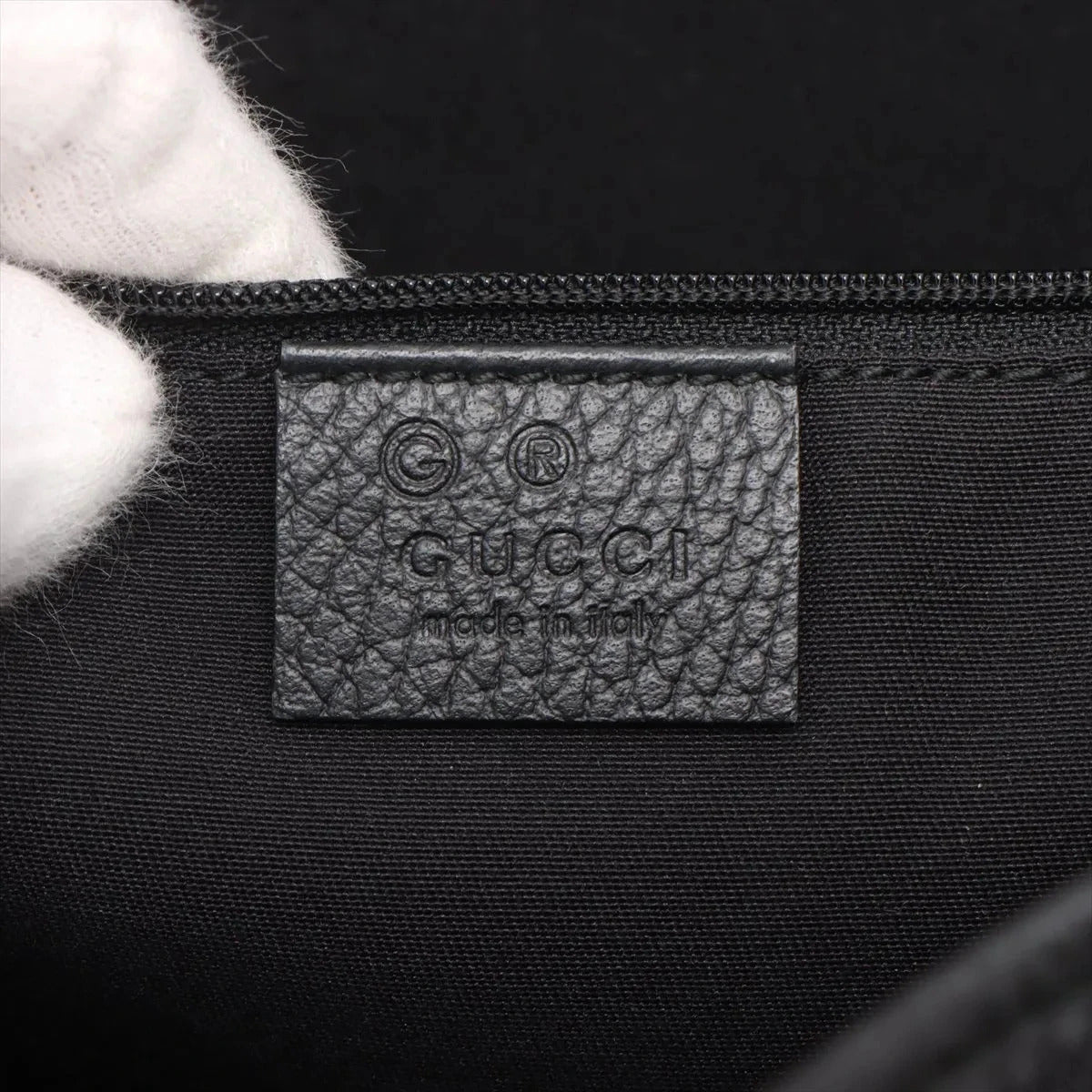 Pre-Loved Abbey D-Ring Tote GG Monogram Coated Canvas with Gold Hardware, Black