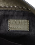 Pre-Loved Puzzle Crossbody Bag Leather Small with Silver Hardware, Khaki Green