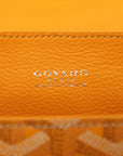 Pre-Loved Saïgon Handbag Goyardine Coated Canvas Mini with Silver Hardware, Yellow