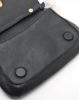 Pre-Loved Blondie Shoulder Bag Leather with Gold Hardware, Black