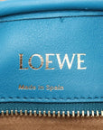 Pre-Loved Amazona Handbag Leather Small with Gold Hardware, Blue