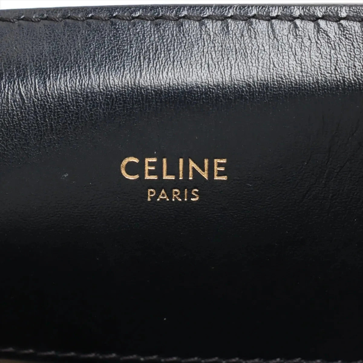 Pre-Loved Triomphe Vertical Cabas Tote Triomphe Coated Canvas Small with Gold Hardware, Beige and Black