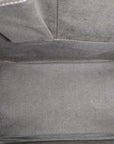 Pre-Loved Luggage Tote Leather Mini with Silver Hardware, Taupe